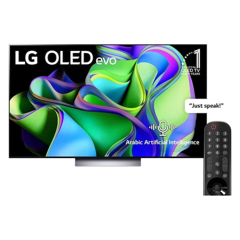 LG OLED evo C3 77 inch 4K Smart TV with Magic remote, HDR, WebOS 2023