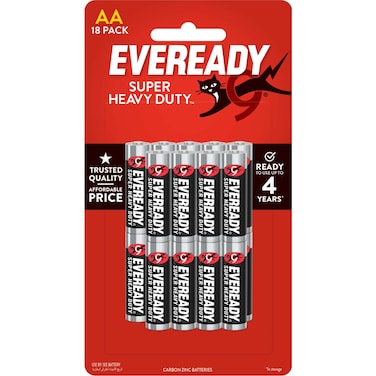 Eveready Heavy Duty AA Battery 18 PCS