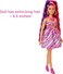 Barbie Totally Hair Flower-Themed Doll, Curvy, 8.5 Inch Fantasy Hair, Dress, 15 Accessories, 3 &amp; Up