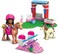 Mega Barbie Building Toy Kit Horse Jumping with 1 Micro-Doll and Horses (73 Pieces)