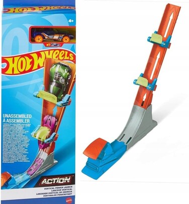 Hot Wheels Hdr82 Exclusive Action Classic Stunt 2 Car Track Toy