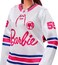 Barbie Winter Sports Hockey Player Brunette Doll, Curvy Shape (12 In) with Jersey, Helmet, Hockey Stick, Puck &amp; Trophy, 3 &amp; Up