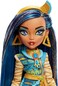 Monster High Doll, Cleo De Nile with Pet Dog, Blue Streaked Hair