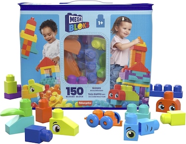 Mega Bloks Bigger Building Bag Building Set with 150 Big Building Blocks