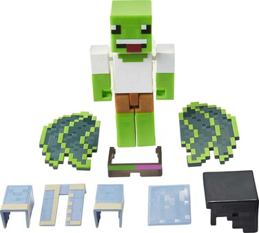 Mattel Minecraft Creator Series Party Shades Figure, Collectible Building Toy, 3.25-Inch Action Figure with Accessories, Gift For Ages 6 Years &amp; Older