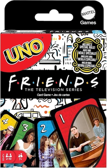 Mattel Games Uno Friends Card Game, Family, Adult and Party Game Night, 2 To 6 Players, Collectibles Inspired By The Tv Series