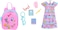 Barbie Clothes Set, School-Themed With Dress, 5 Acessories &amp; Zippered Doll-Sized Backpack With Clip-On Ring