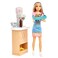 Barbie Toys, Skipper Doll and Snack Bar Playset with Color-Change Feature and Accessories, First Jobs