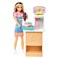Barbie Toys, Skipper Doll and Snack Bar Playset with Color-Change Feature and Accessories, First Jobs
