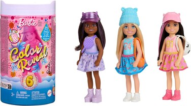 Barbie Color Reveal Sporty Series Chelsea Small Doll with 6 Surprises