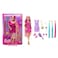 Barbie Fun &amp; Fancy Hair Doll with Extra-Long Colorful Blonde Hair and Styling Accessories