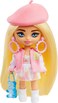 Barbie Extra Mini Minis Doll with Blond Hair, Accessories and Doll Stand, 3.25-Inch Collectible