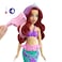 Mattel Disney Princess Toys, Ariel Mermaid Doll with Color-Change Hair and Tail, Color Splash Water Toy Inspired By The Disney Movie, Hlw00