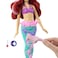 Mattel Disney Princess Toys, Ariel Mermaid Doll with Color-Change Hair and Tail, Color Splash Water Toy Inspired By The Disney Movie, Hlw00