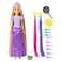 Mattel Disney Princess Toys, Doll Color Change Extensions and Hair Styling Pieces, Inspired By The Disney Movie​​, Hlw18 Rapunzel with Hair Accessories