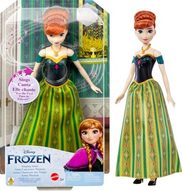 Disney Frozen Toys, Singing Anna Doll In Signature Clothing, Sings &ldquo;For The First Time In Forever&rdquo; From The Disney Movie Frozen, Gifts For Kids, Hlw56