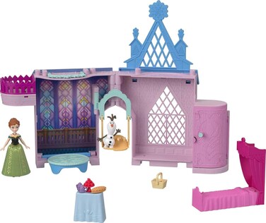 Disney Frozen Storytime Stackers Playset, Anna&rsquo;S Arendelle Castle Dollhouse with Small Doll