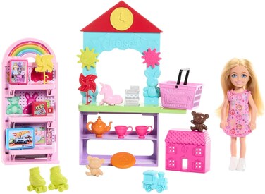 Barbie Chelsea Can Be Toy Store Playset With Small Blonde Doll, Shop Furniture &amp; 15 Accessories