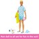 Barbie Blonde Ken Doll with Blue Button Down and Swim Trunks, Visor, Towel and Beach-Themed Accessories, Hpl74