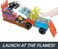Hot Wheels Monster Trucks Arena Smashers Color Shifters 5-Alarm Rescue Playset