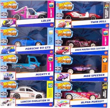 Hot Wheels Pull-Back Speeders Toy Car In 1:43 Scale, Pull Car Backward &amp; Release To Race
