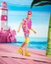 Barbie The Movie Ken - Collectable Doll In Neon Outfit, Skating Look, Retro Pattern, Impala Inline Skates, Packing with Feature Film Motifs, For Children From 3 Years, Hrf28