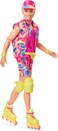 Barbie The Movie Ken - Collectable Doll In Neon Outfit, Skating Look, Retro Pattern, Impala Inline Skates, Packing with Feature Film Motifs, For Children From 3 Years, Hrf28