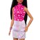 Barbie Fashionistas Doll #215 with Black Straight Hair &amp; Iridescent Skirt, 65th Anniversary