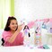 Barbie Cutie Reveal Doll &amp; Accessories with Rainbow Zebra Plush Costume &amp; 10 Surprises Including Color Change, Color Dream Series, Hrk39
