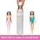 Barbie Color Reveal Rainbow-Inspired Series Doll &amp; Accessories with 6 Surprises, Color-Change Bodice