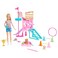 Barbie and Stacie To The Rescue Puppy Playground Playset with Doll, 3 Pet Dog Figures &amp; Accessories