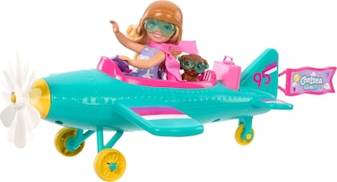 Barbie Chelsea Can Be&hellip; Plane Doll &amp; Playset, 2-Seater AiRCraft with Spinning Propellor &amp; 7 Accessories