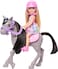 Barbie Chelsea Doll &amp; Horse Toy Set, Includes Helmet Accessory, Doll Bends At Knees To &ldquo;Ride&rdquo; Pony