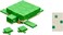 Mattel Minecraft Vanilla 3.25" Turtle Action Figure For Kids Ages 6 and Up