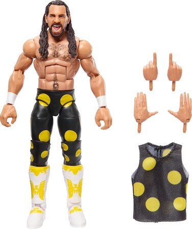 مجموعة ماتيل WWE Elite Collection Top Picks، مجسم سيث "فريكن" رولينز القابل للتجميع بحجم 6 بوصات مع ملحقات و25 نقطة مفصلية