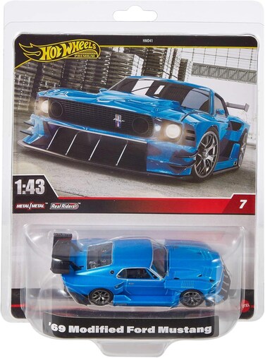 Hot Wheels Premium 1:43Rd Scale Vehicle, Officially Licensed Replicas For Adult Collectors, Real Riders Tires, Metal/Metal Body &amp; Chassis