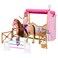 Barbie Toy Stable Playset with Doll, Horse &amp; Accessories, 25+ Pieces with 6 Areas Of Play, Inspired By Barbie Mysteries: The Great Horse Chase, Hxj44