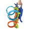 Hot Wheels Toy Car Track Set with 4 Loops, 3-Way Crash Zone &amp; Motorized Booster, Folds For Storage, with 1:64 Scale Toy Car