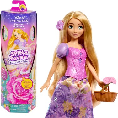 Mattel Disney Princess Spin &amp; Reveal Rapunzel Doll