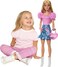 Barbie 28-In Blonde Fashion Doll with Removable Fashions, Pink Top, Denim Skirt, &amp; Cowboy Boots, Necklace and Purse Accessory, Hyt84
