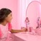 Barbie Deluxe Style Doll #1 In Barbiecore Outfit, Pink Hair and Glossy Pink Dress with Accessories Like Velvet Gloves, Money Purse, and More​​