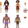 Disney Moana 2 Moana's Canoe Crew Playset (8.9 cm, 8 Pieces)