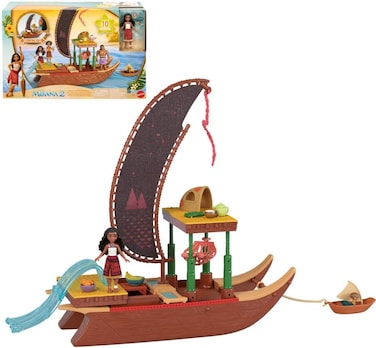 Mattel Moana Small Dolls - Transforming Boat