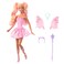 Barbie Fairy Doll with Toy Wand &amp; Fashion Accessories, Fantasy Theme with Color-Change Fun On Wings &amp; Outfit