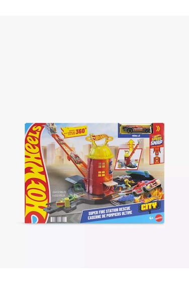 Hot Wheels City Super Fire Station Rescue JHL95
