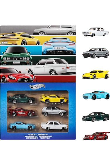 Hot Wheels Euro Style, 6 Pack