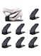 Beauenty Set of 8Pcs Shoe Slots Organizer Adjustable Double Layer Stack Display Rack Space Saving Shoe Racks Easy Shoe Organizer Shoe Rack for Closet Organization Black