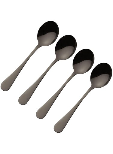 Viners Grey 4 Pieces Tea Spoon Set Giftbox