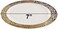 7'' White &amp; Gold Disposable Plastic Plates &ndash; 24g, Sturdy &amp; Elegant &ndash; Pack of 120 plates