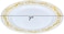 7.5'' White &amp; Gold Disposable Plastic Plates &ndash; 24g, Sturdy &amp; Elegant &ndash; Pack of 120 plates